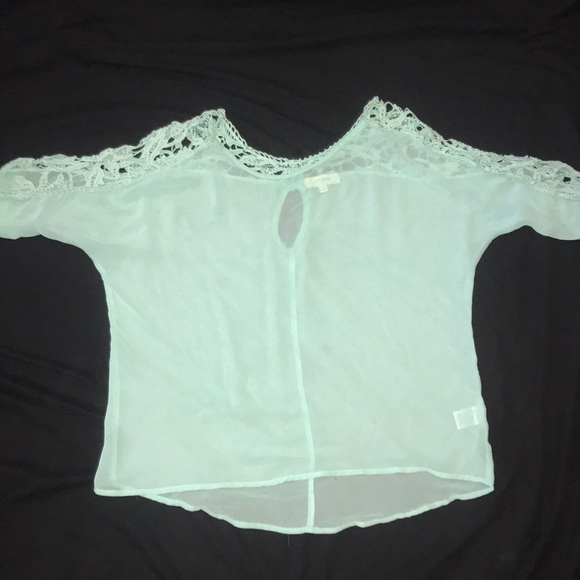 Sheer Lace Cutout Top - Picture 1 of 3